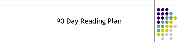 90 Day Reading Plan